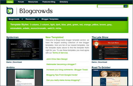 Free Blogger Templates XML