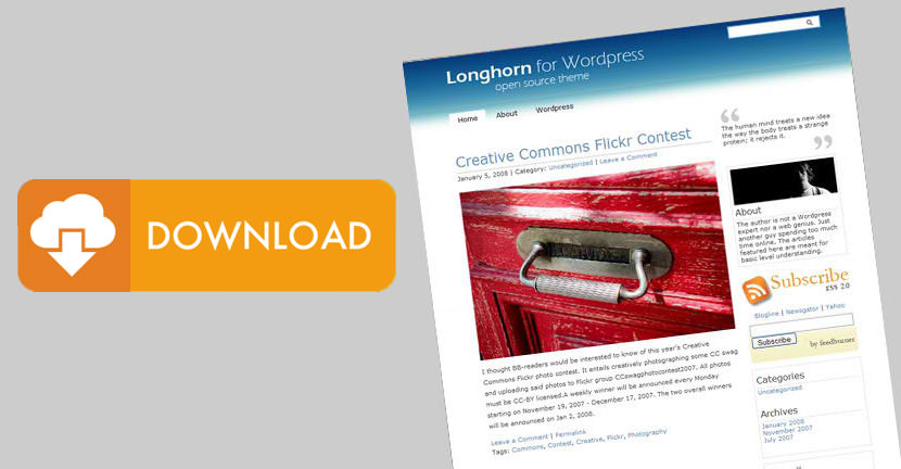 Longhorn - Simple and Minimalist WordPress Theme Wordpress Themes