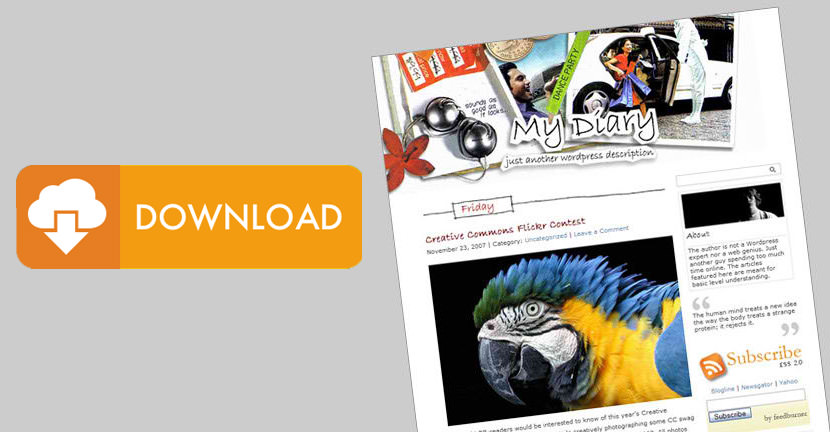 My Diary - Handcrafted WordPress Theme Wordpress Themes