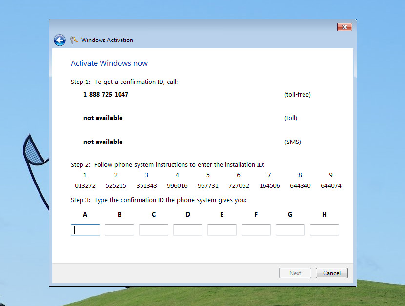 slui.exe windows 7 32-bit activation key
