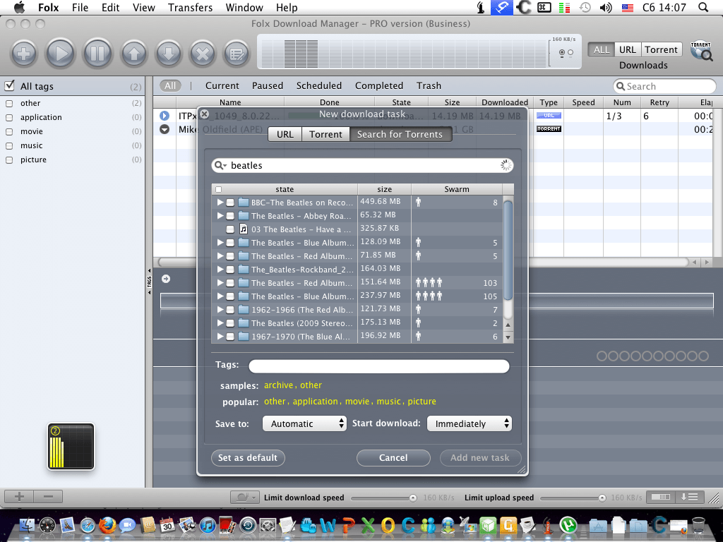 mac os x download manager