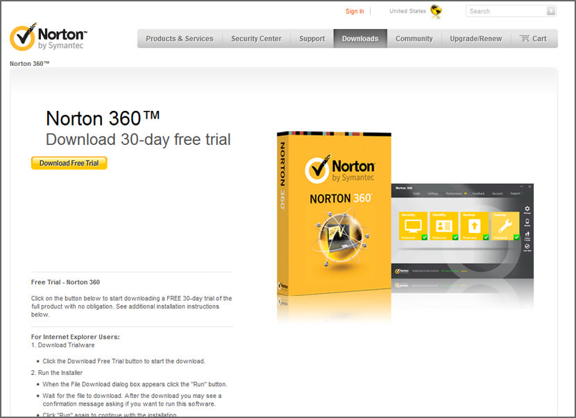 Download Norton Antivirus Free Trial For 60 Days