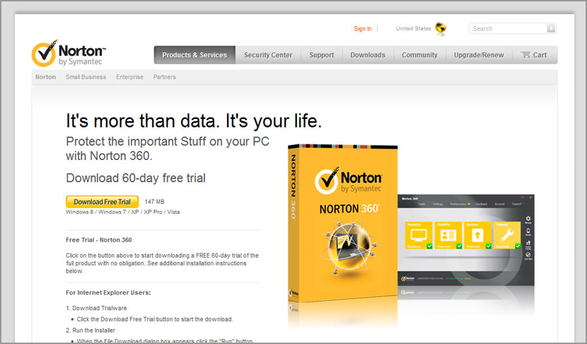 Download Norton 360 - Free 60 Days Trial