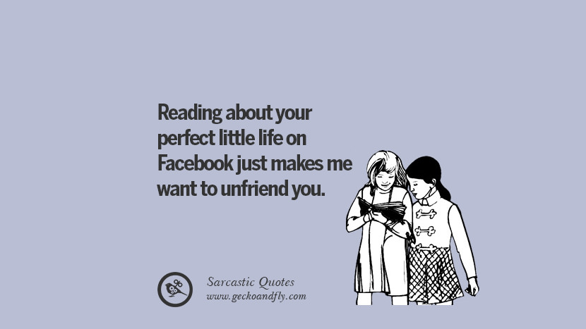 14 Sarcastic Quotes When Unfriending A Friend On Facebook