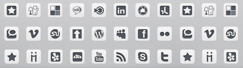 sidebar social media grey