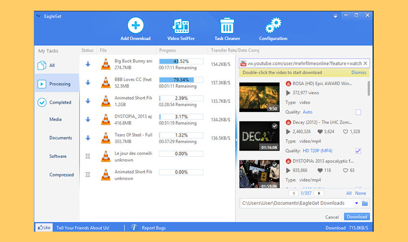 eagleget download manager Free Internet Download Managers IDM And Accelerator