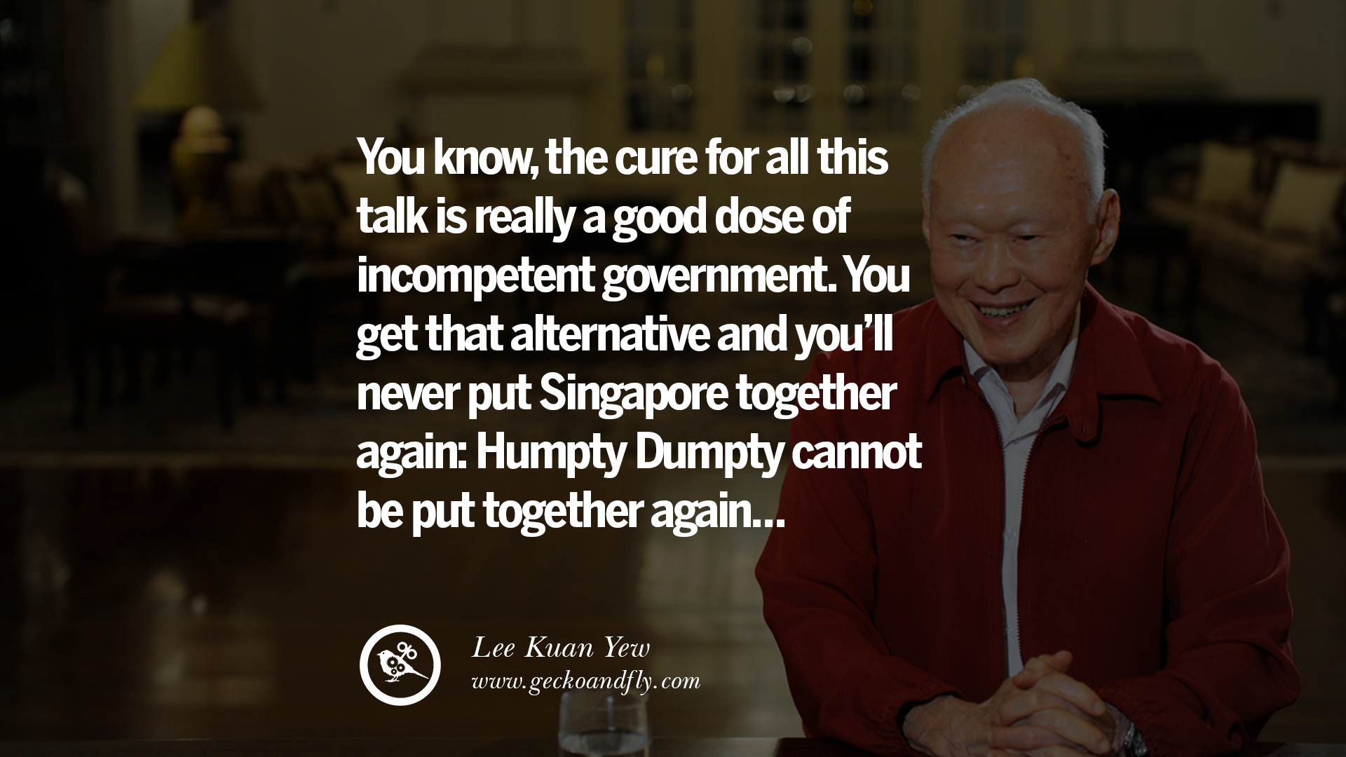 Quotes lee kuan yew die