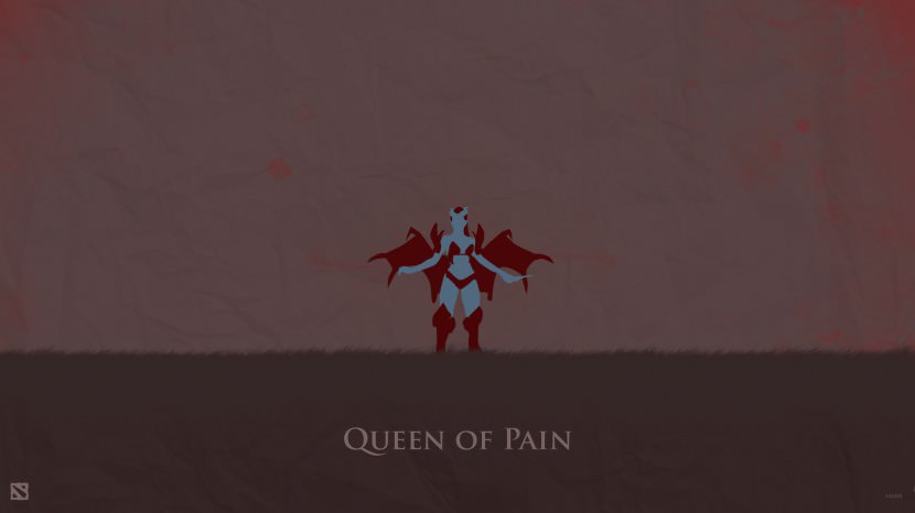 Queen of Pain download dota 2 heroes minimalist silhouette HD wallpaper