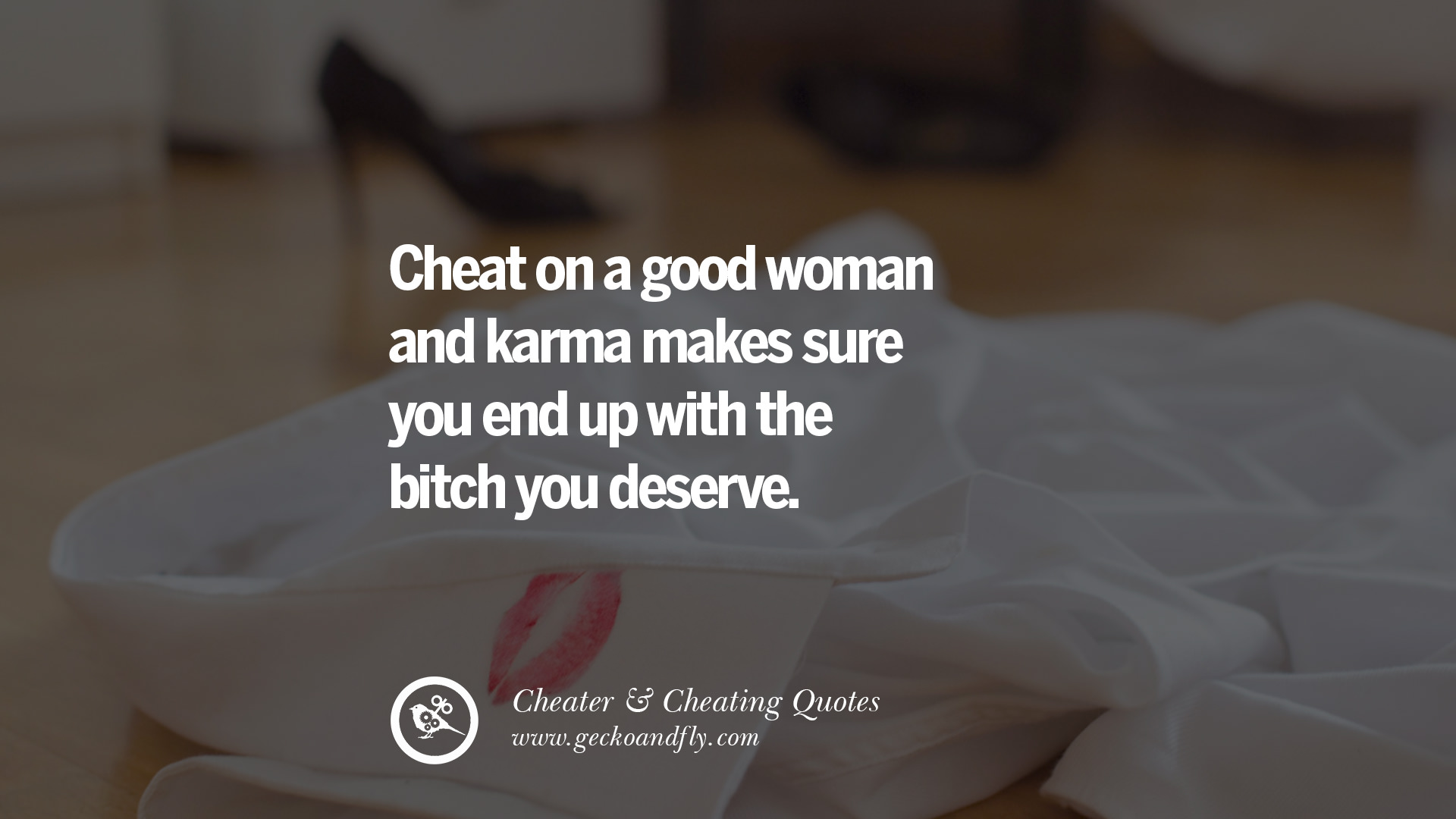 Why women lie and cheat