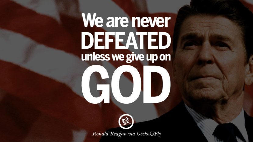 We are never defeated unless they give up on God.