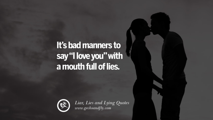 It's bad manners to say 