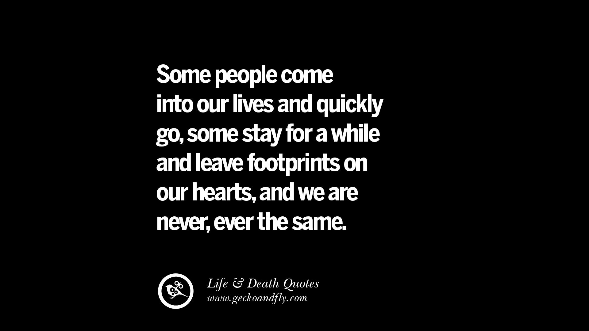 The only people who fear death are those with regrets.