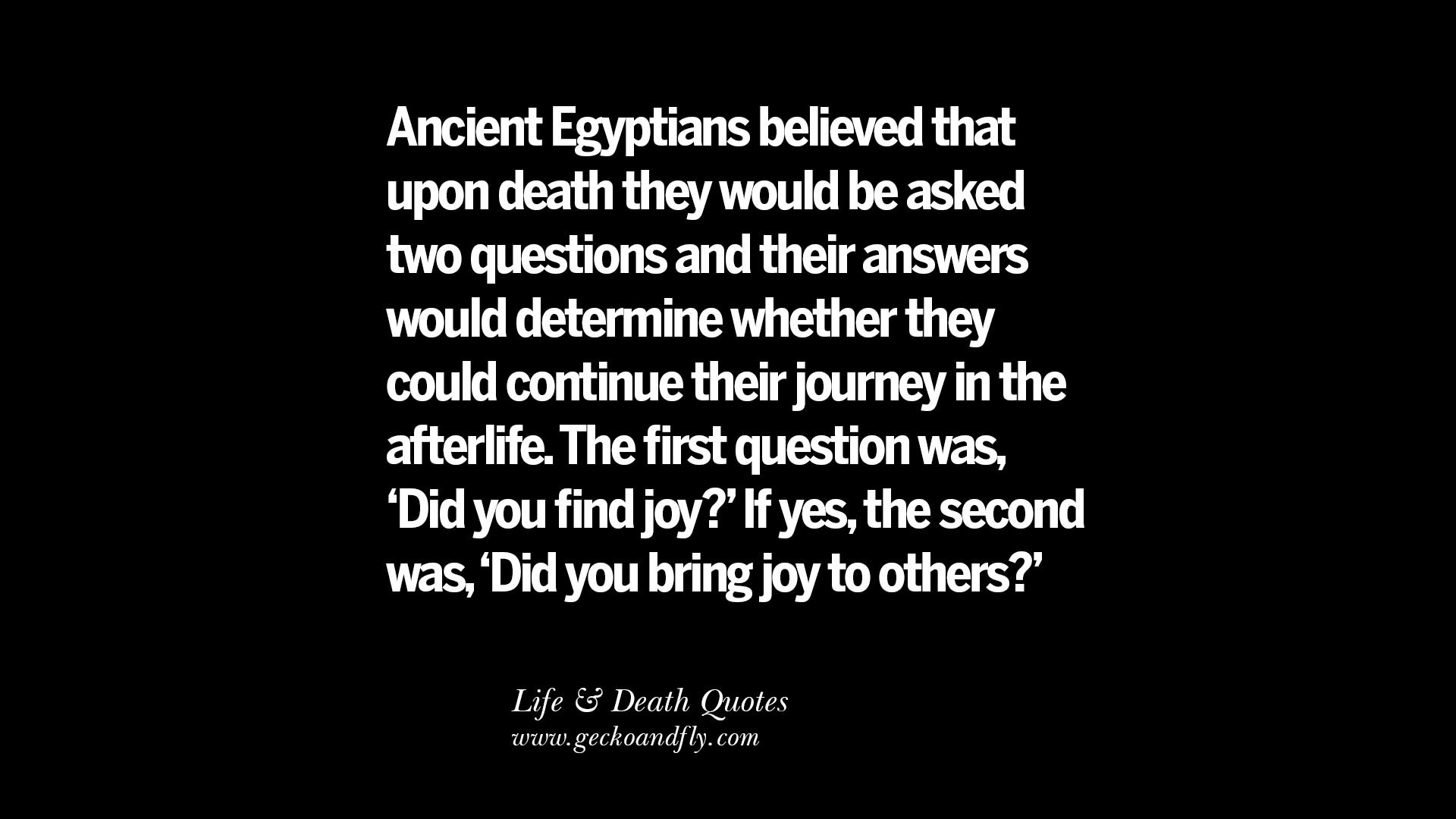 life asked death quote