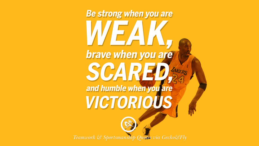 be strong when you are weak brave when you are scared and humble when - Sports Quotes