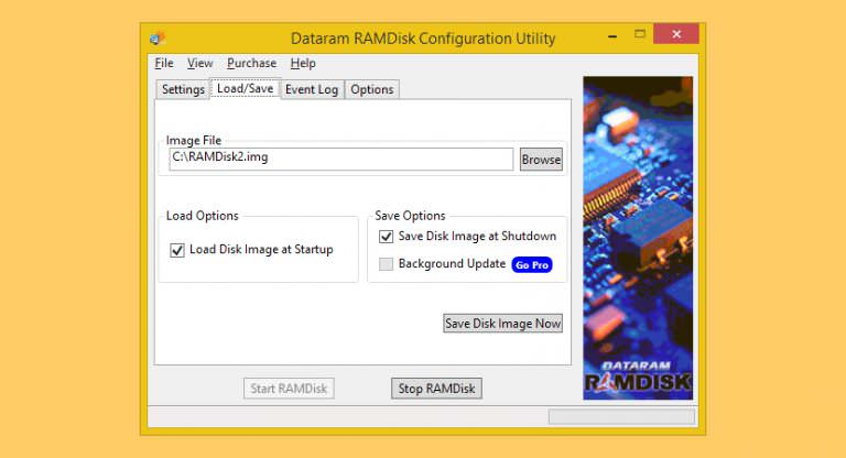 softperfect ram disk how to have disk larger than ram