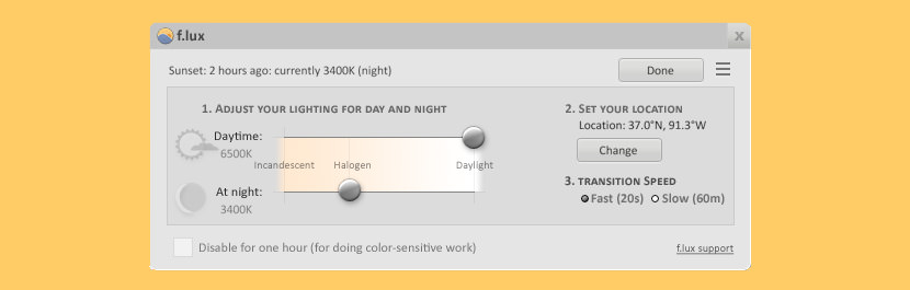 f.lux app for mac review
