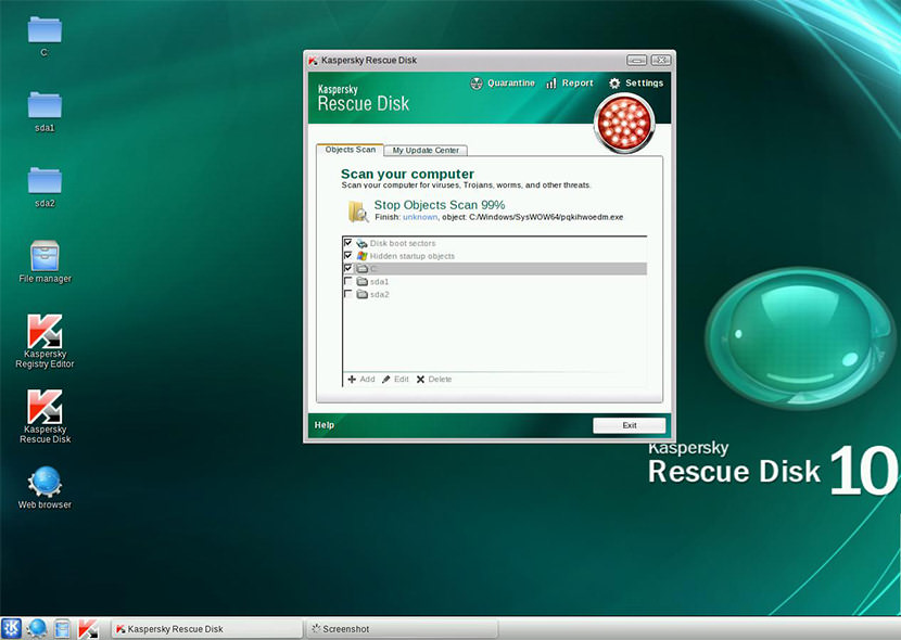 kaspersky rescue disk 10 database corrupted