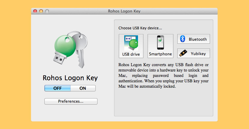 rohos logon USB Security Key for Locking and Unlocking Your PC