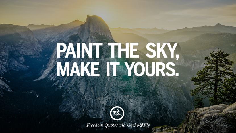 Paint the sky, make it yours.