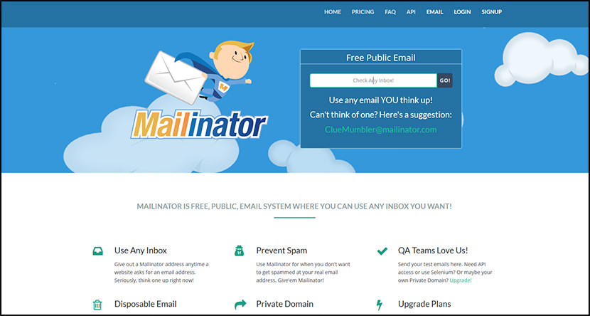 mailinator Free Temporary Disposable Email Services To Fight Spam