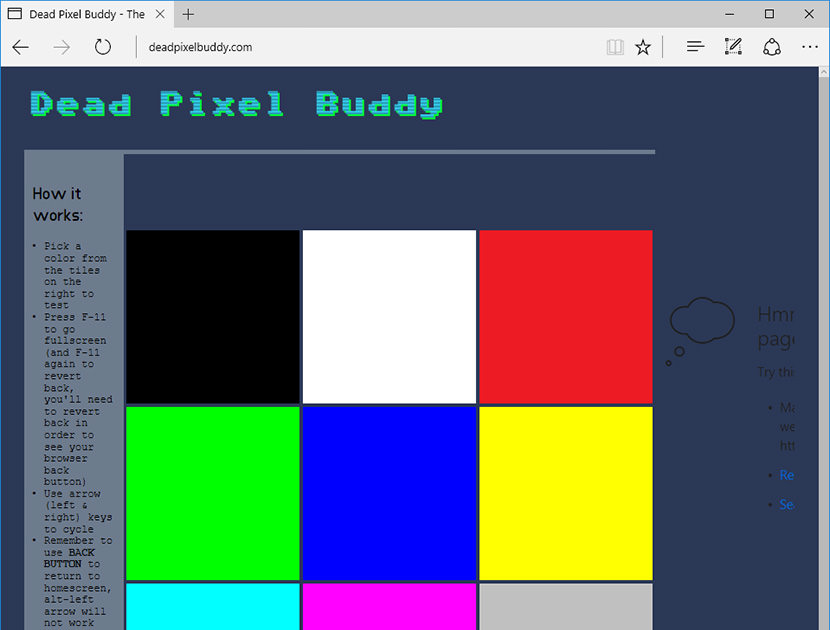 Dead Pixel Buddy