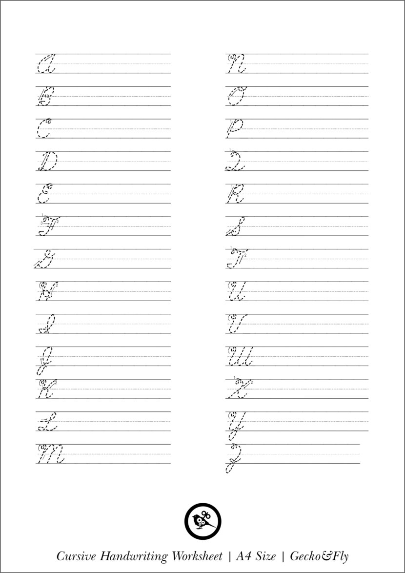 Alphabet Writing Practice Printable