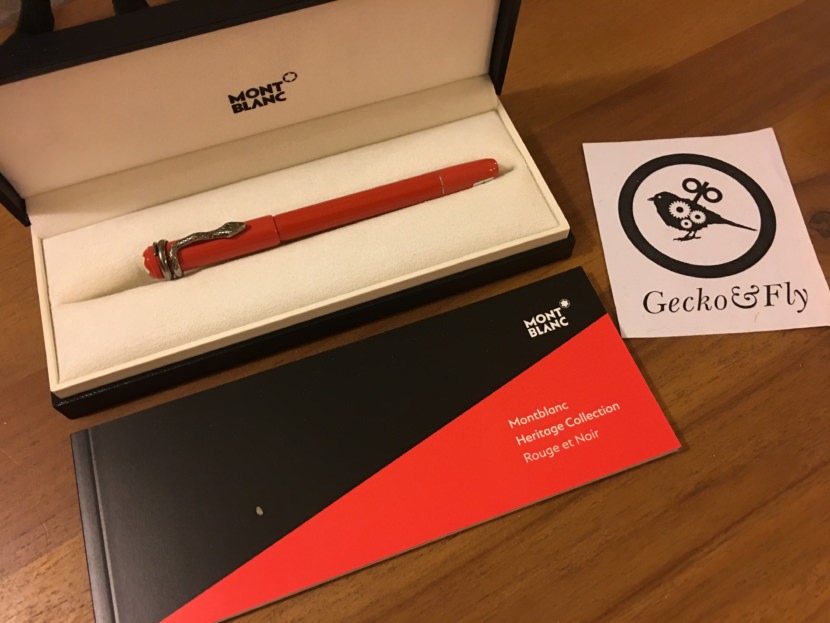 Montblanc Heritage Collection Rouge et Noir Special Edition Coral Fountain Pen