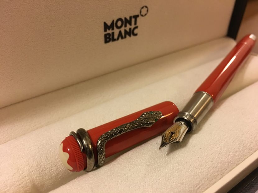 Montblanc Heritage Collection Rouge et Noir Special Edition Coral Fountain Pen