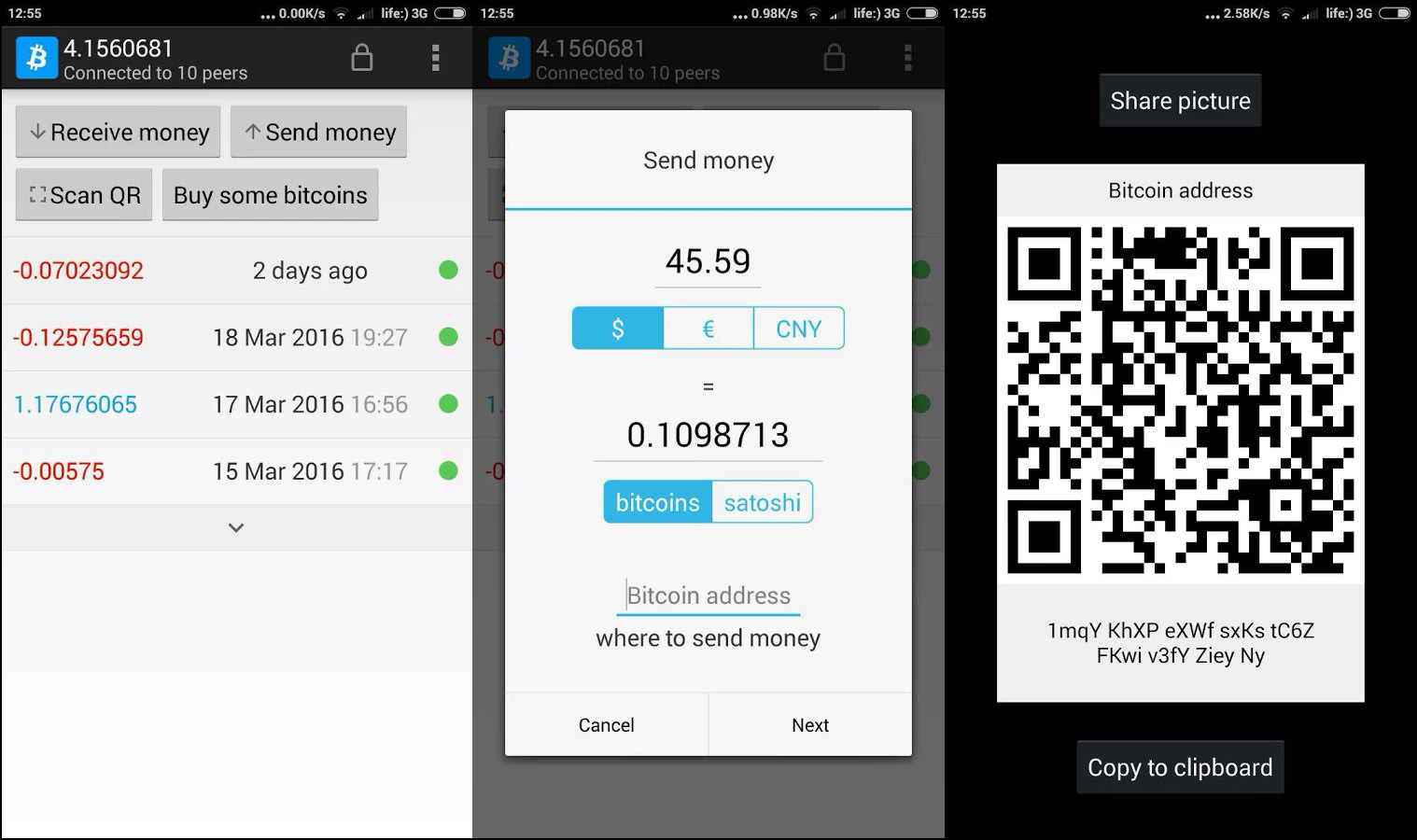 how to use bitcoin wallet android