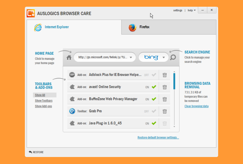 auslogics browser care free