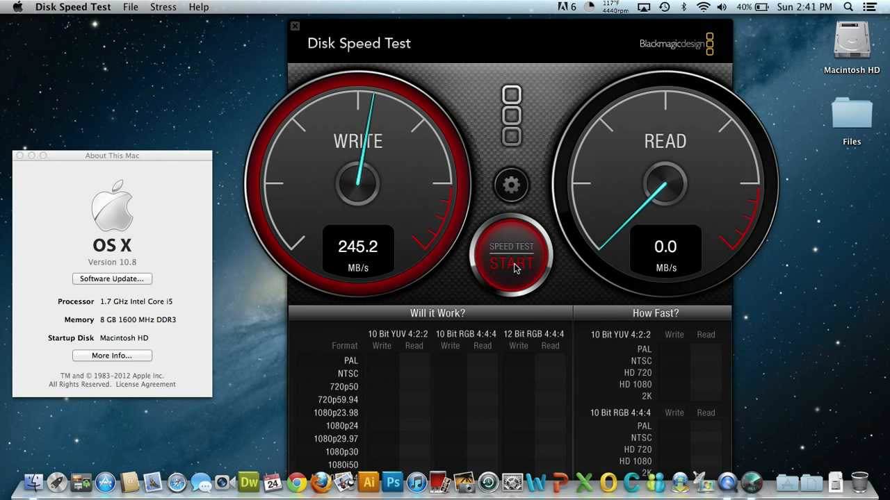 blackmagic disk speed test windows 7 download