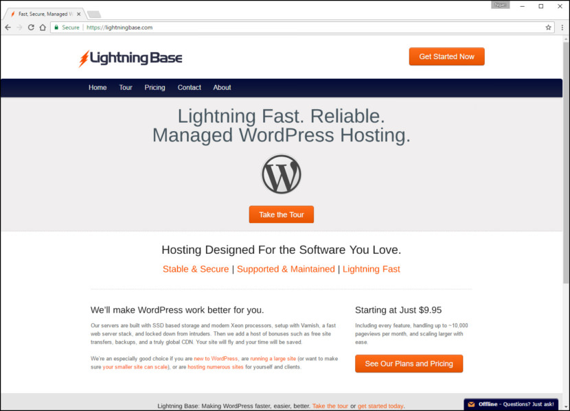 Lightning Base Fastest WordPress Hosting With Varnish Cache, CDN & Daily Backup