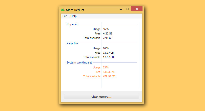 msystem memory monitor for windows 10