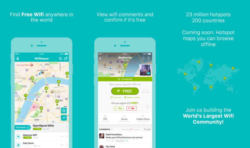 WifiMapper бесплатный Wi-Fi доступен
