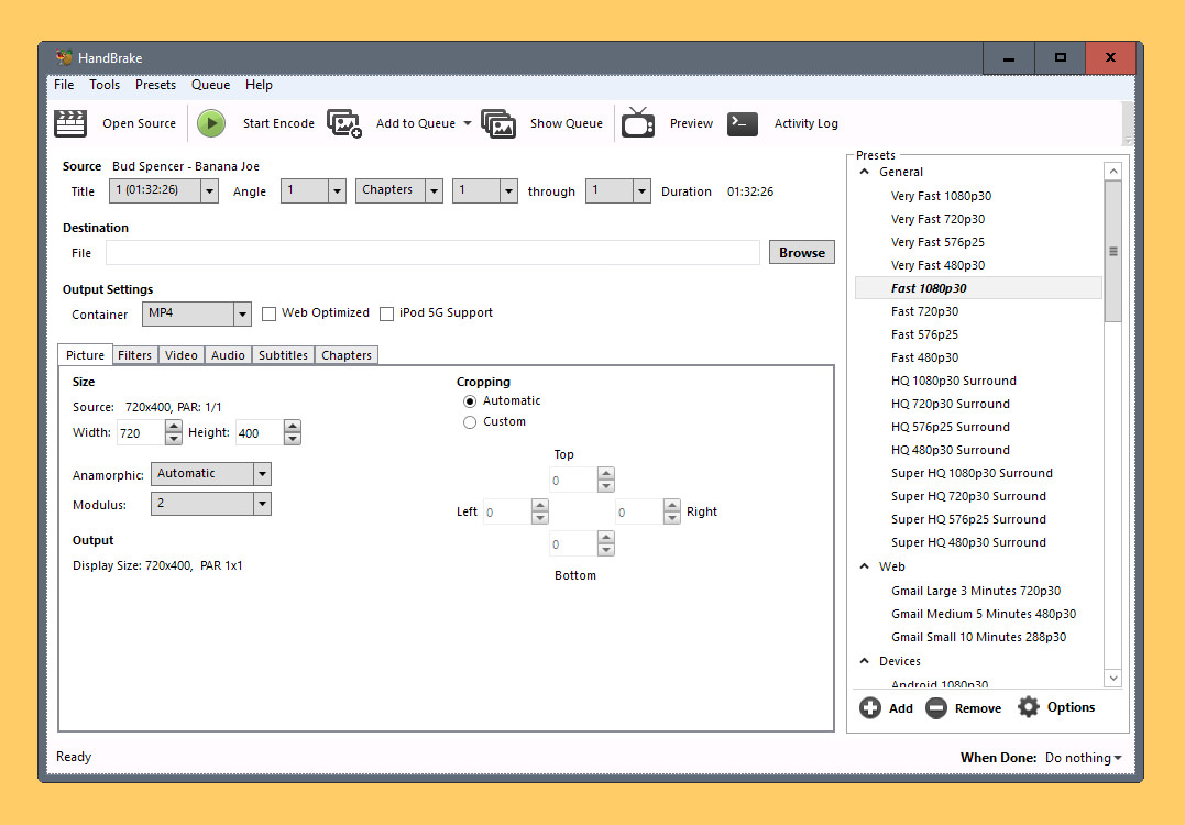 Handbrake Video Converter. Handbrake Старая версия. Описание программы Handbrake. Encode программа.