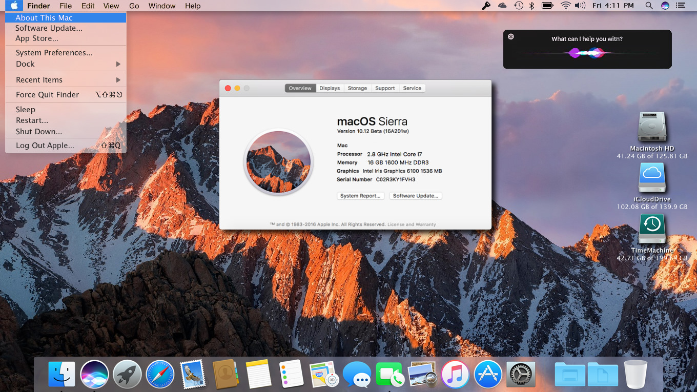 Apple mac os sierra installer download