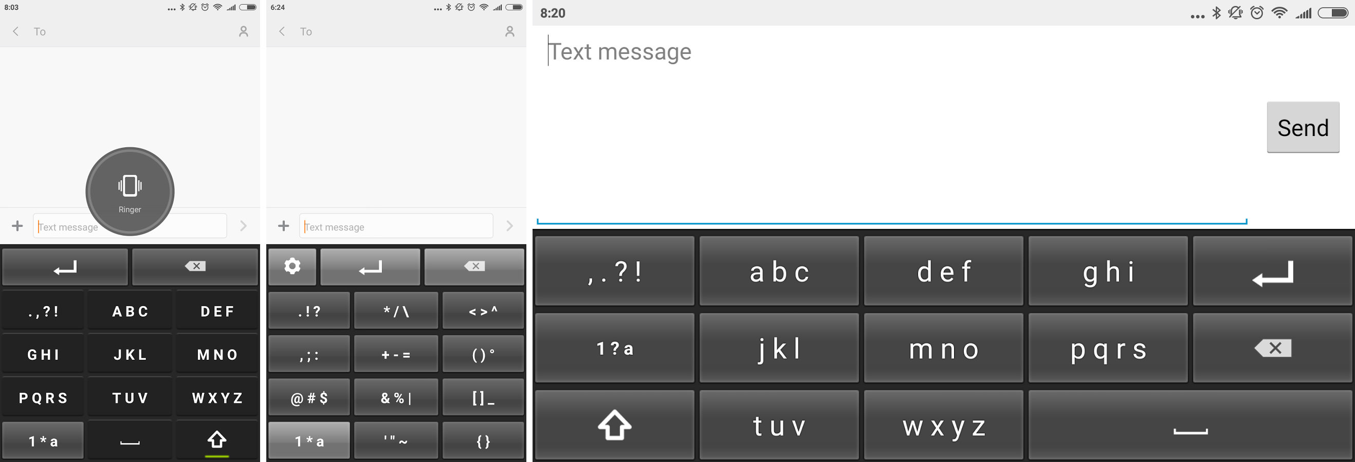 non qwerty keyboard for android