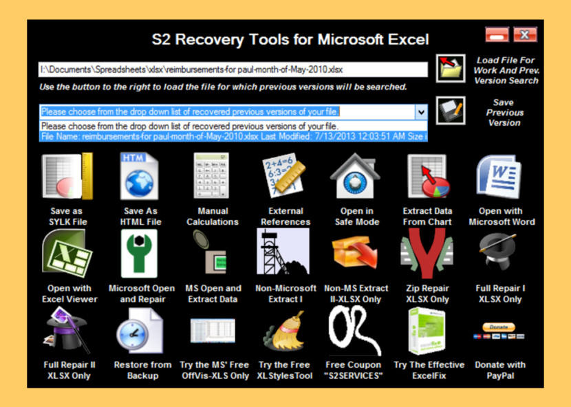 S2 Recovery Tools for Microsoft Word