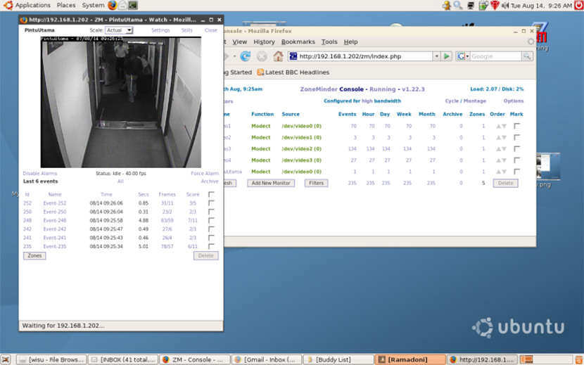 zoneminder motion detection