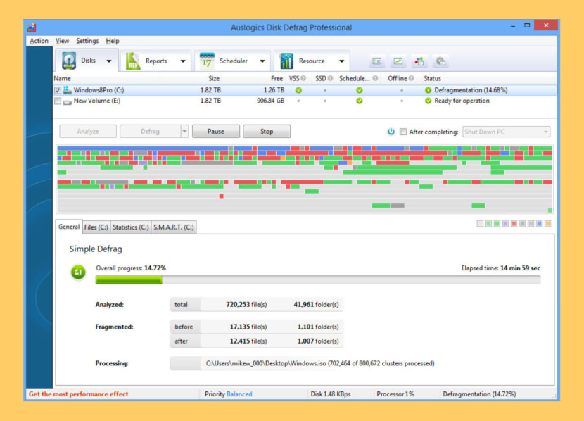 Auslogics Disk Defrag Free