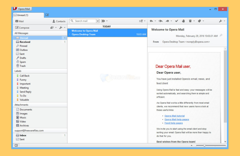 Opera Mail Email client