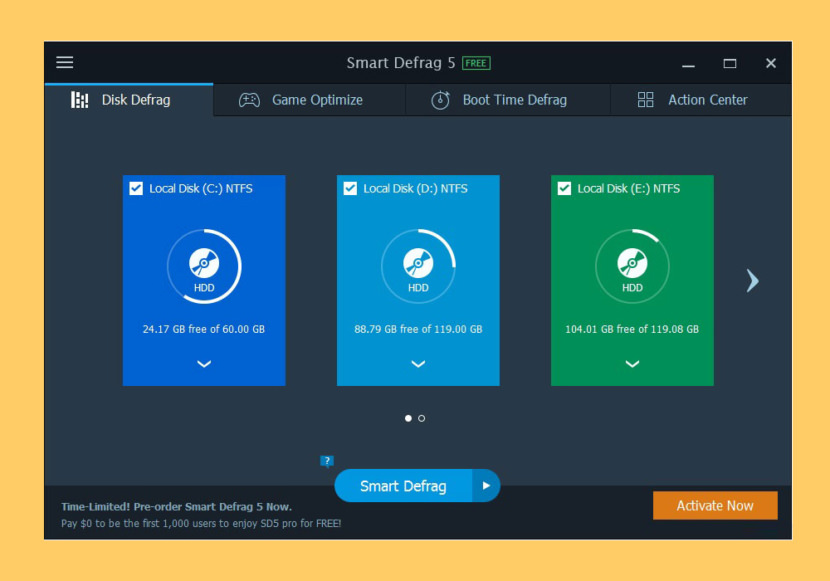 smart defrag iobit