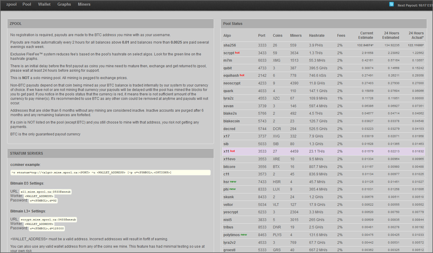 best bitcoin mining pool payout