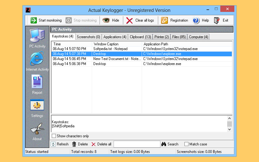 Install Keylogger Through Email