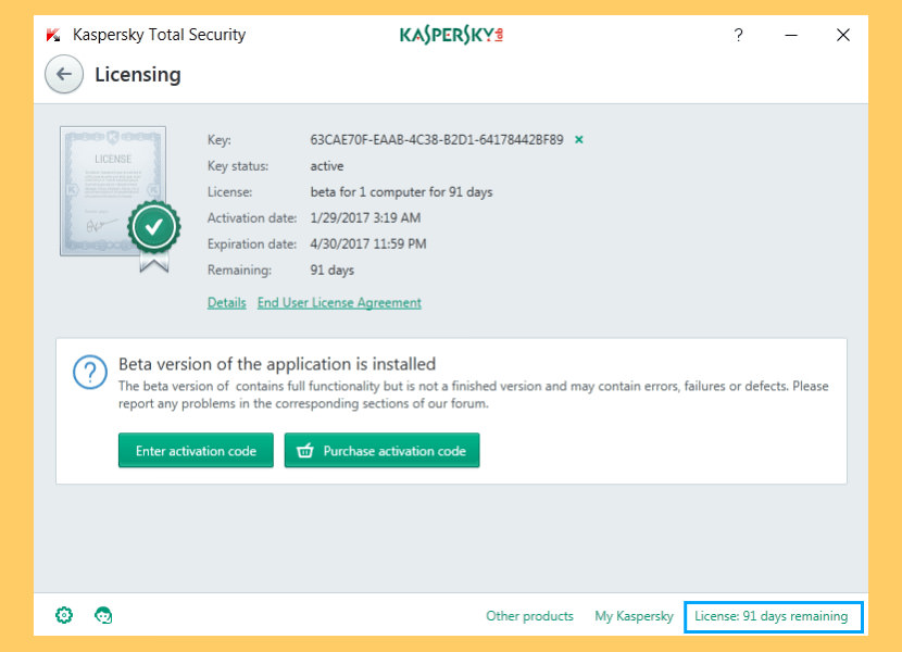 activation code kaspersky 2010