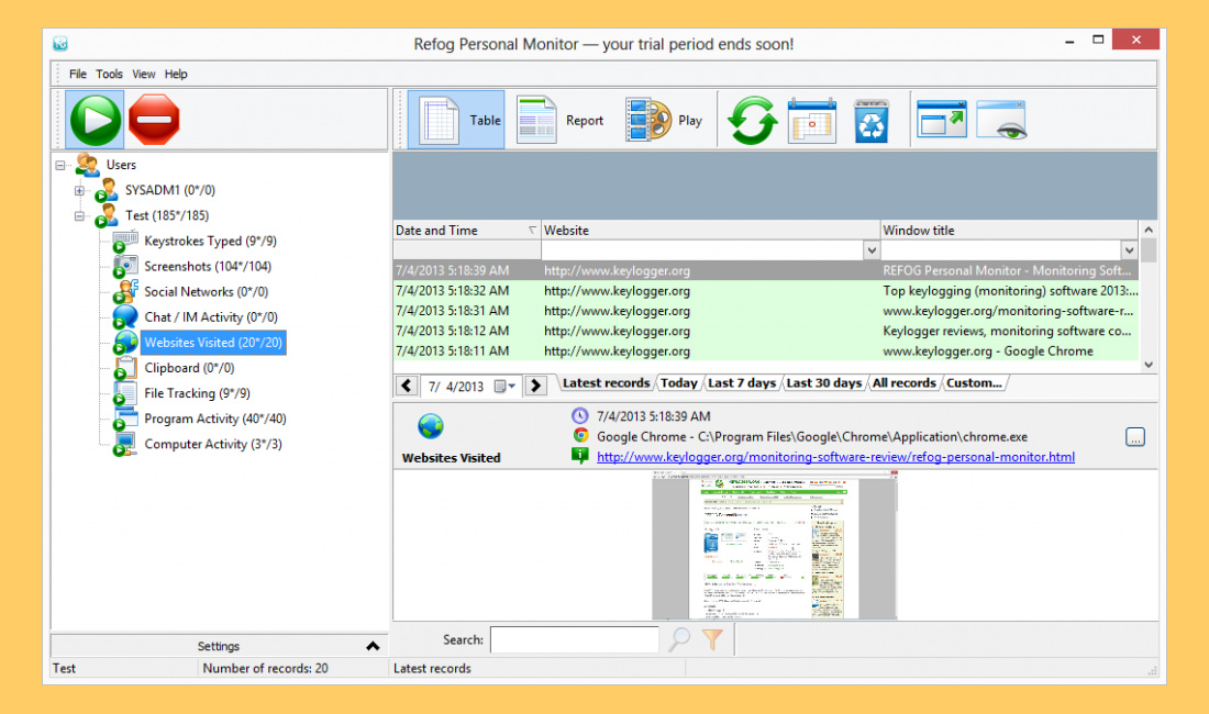 revealer keylogger pro