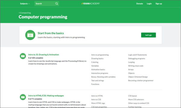 coding for beginners khan academy