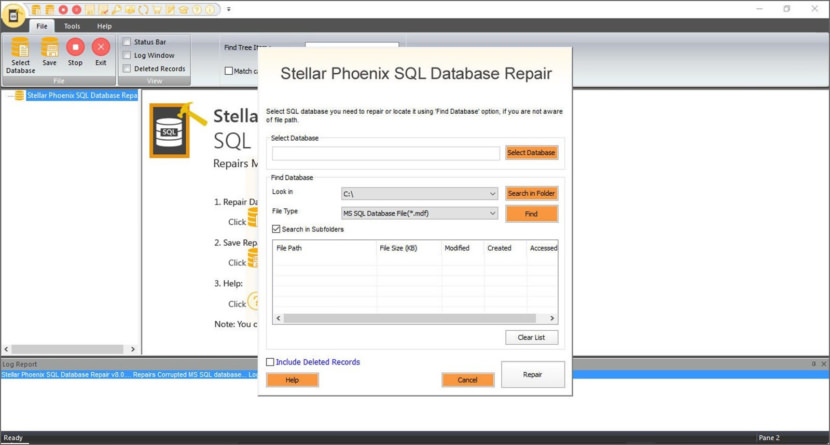 Восстановление базы данных Stellar SQL