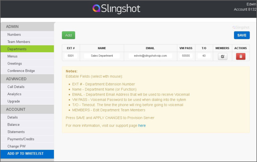 Slingshot VoIP