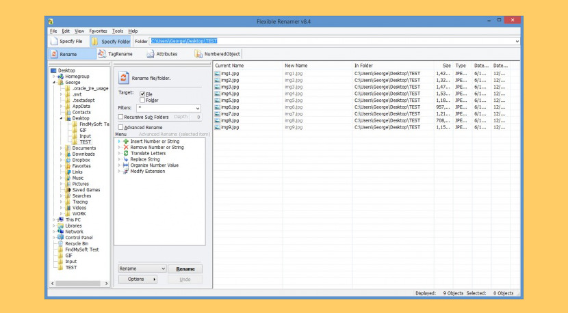 batch file rename all files in folder